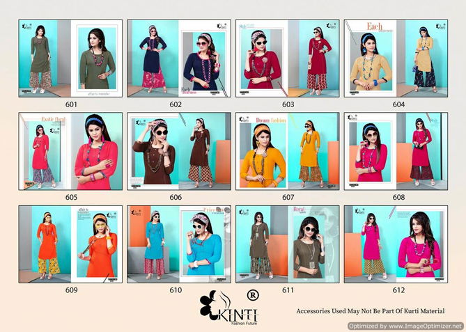 Kinti Rock Star 6 Premium Rayon Latesy Fancy Regular Wear Kurtis Collection